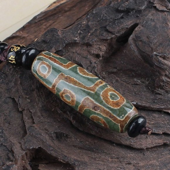 Tibetan buddhism dzi bead necklace - Picture 3 of 3